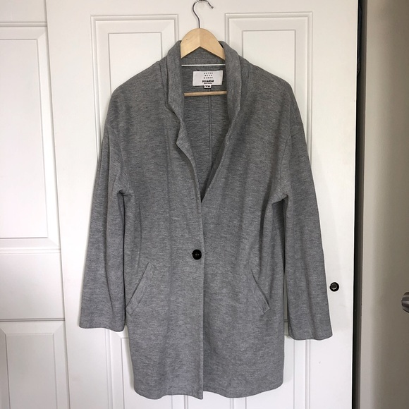 Pull&Bear Jackets & Blazers - Pull and Bear Gray Coat